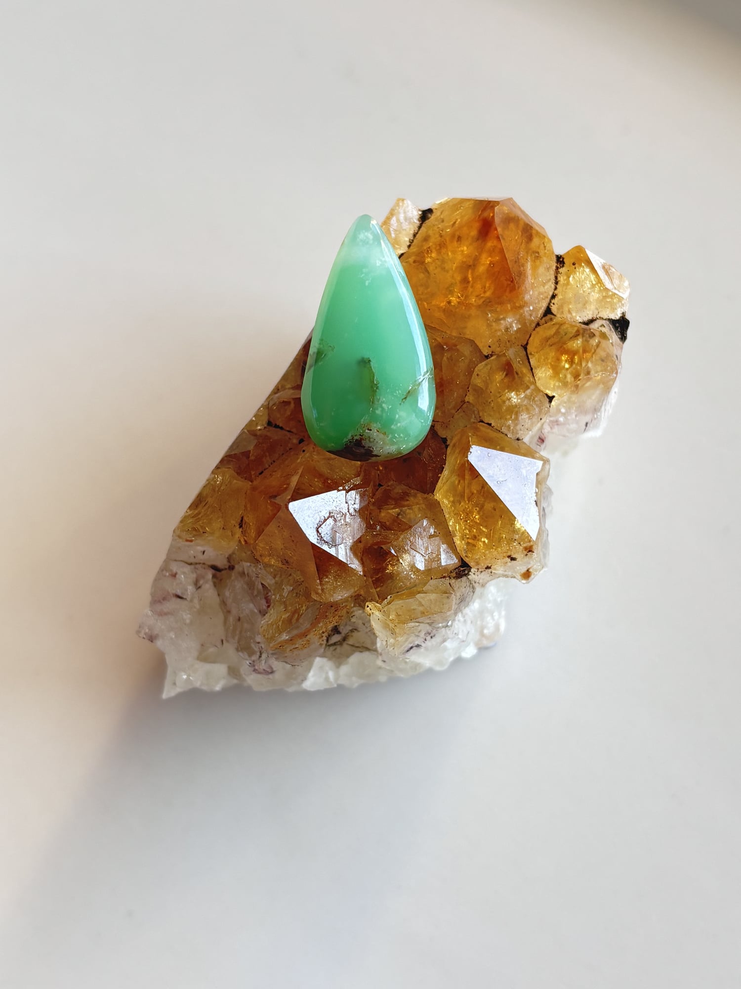 25mm Chrysoprase Cabochon for Artisan Jewelry