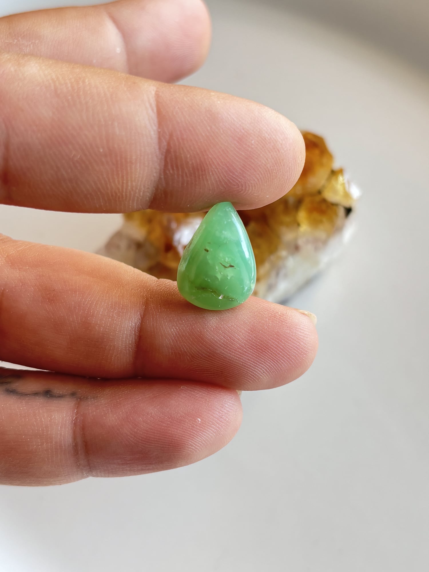 18mm Chrysoprase Cabochon for Jewelry Settings - Image 2