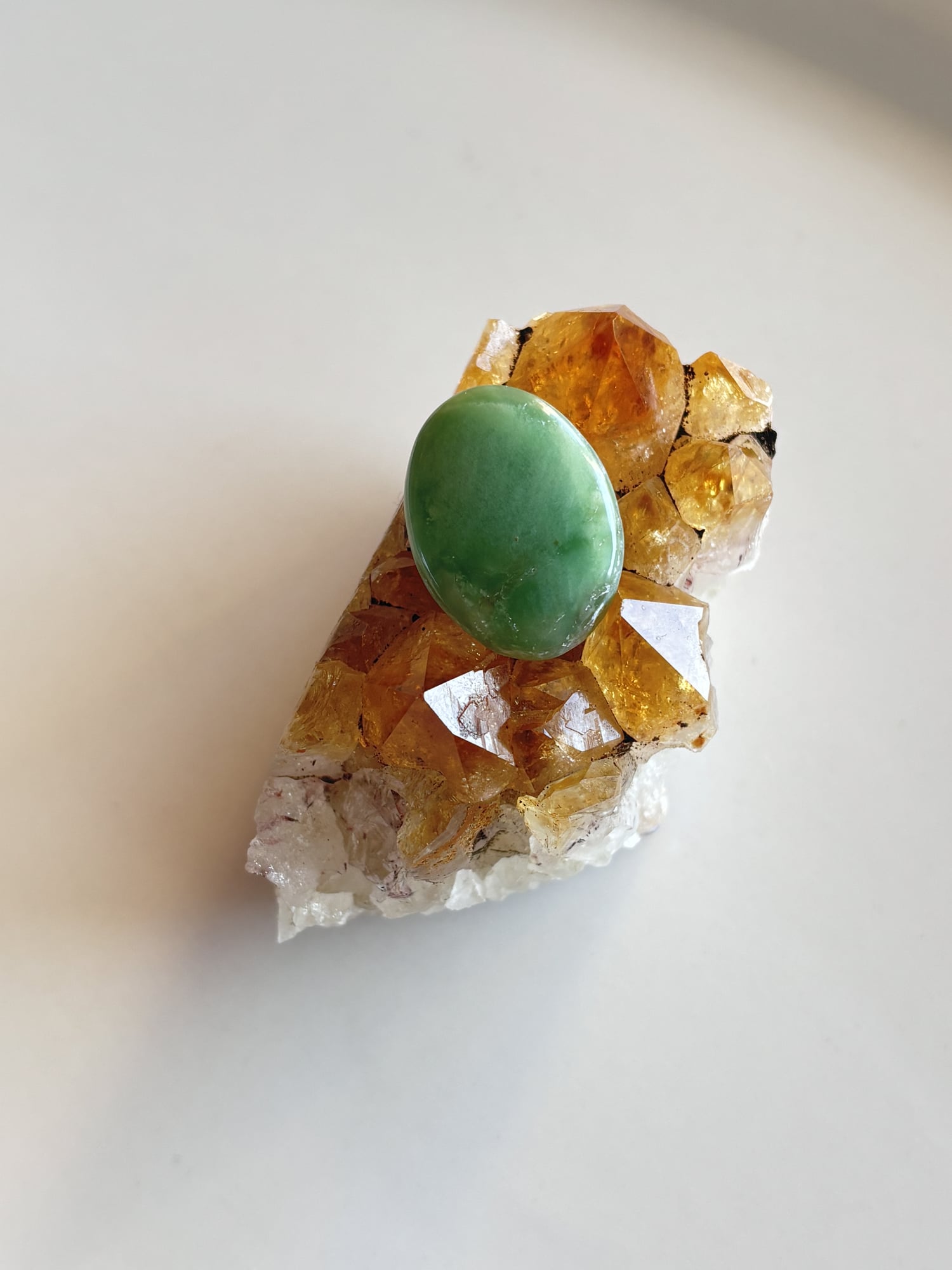 25mm Chrysoprase Cabochon for Handcrafted Accessories