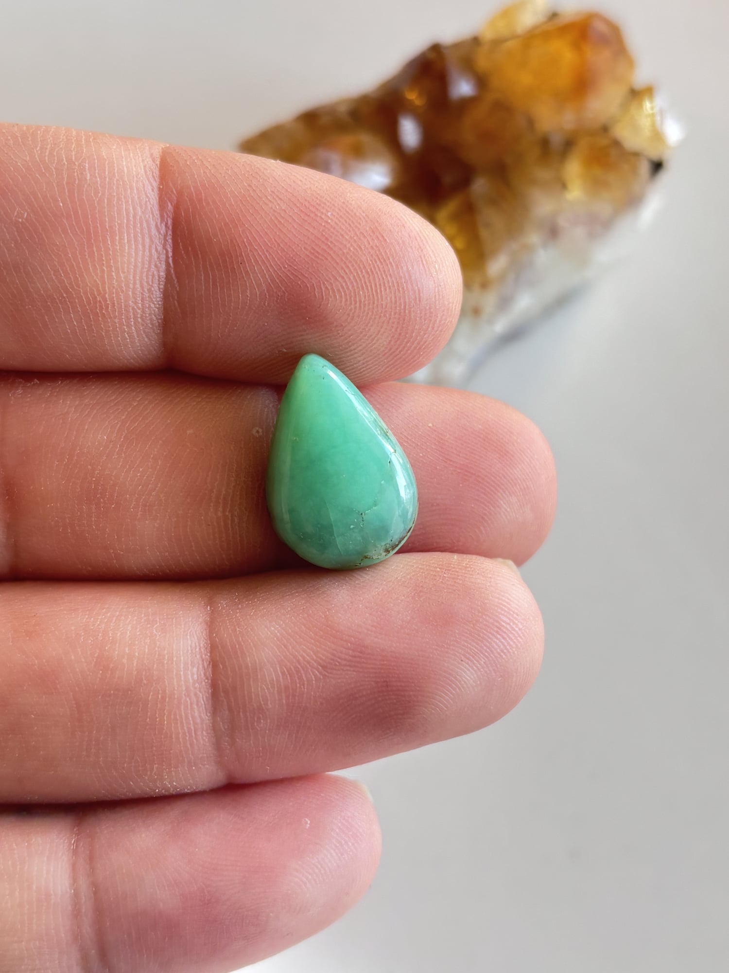 20mm Chrysoprase Gemstone for Necklace Making - Image 2