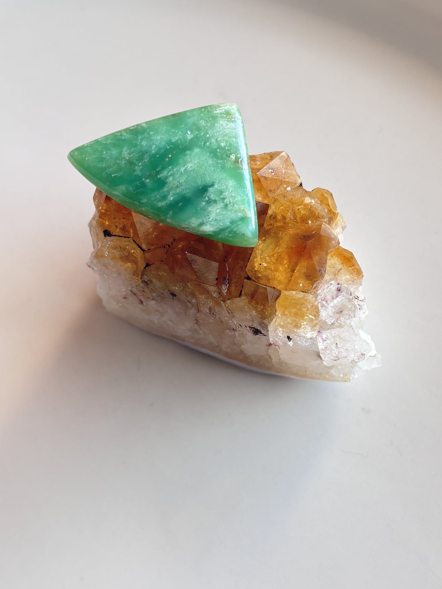 38mm Chrysoprase Gemstone for Creative Pendant Designs