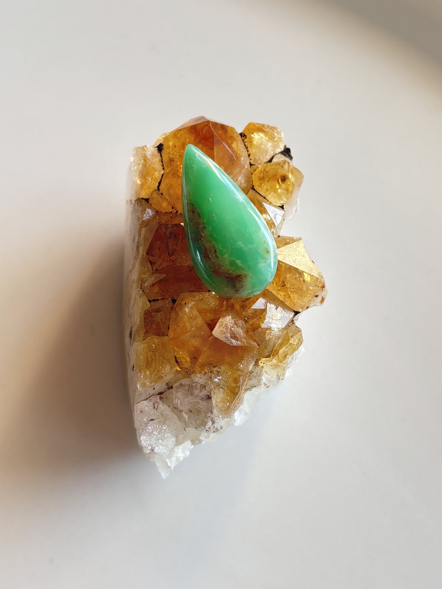 29mm Chrysoprase Cabochon for Wrapped Pendants