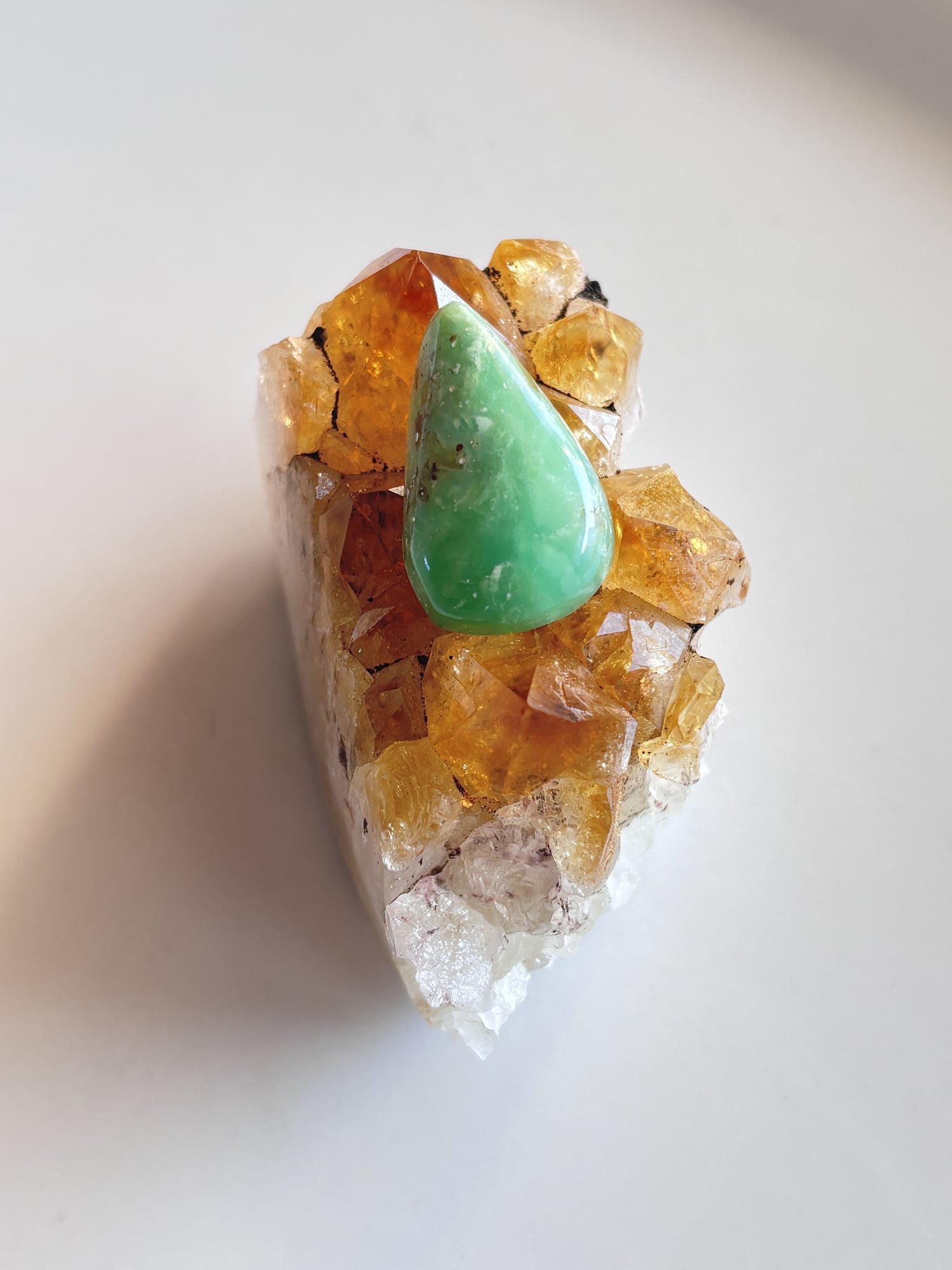 26mm Chrysoprase Cabochon for Handmade Pendants