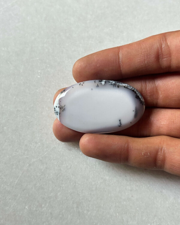 Natural Dendritic Opal Cabochon – 47 × 27 mm