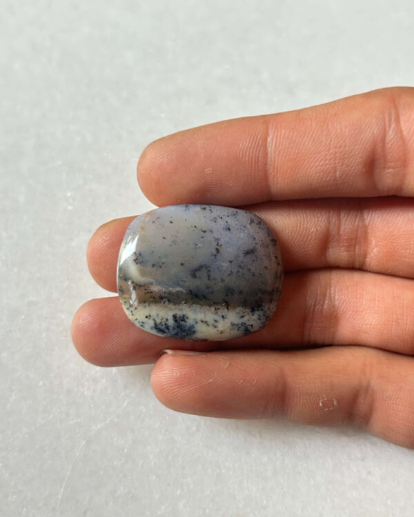 Natural Dendritic Opal Cabochon – 31 × 26 mm