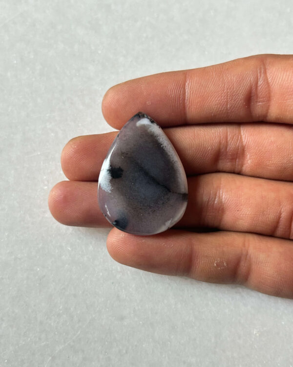 Natural Dendritic Opal Cabochon – 36 × 27 mm