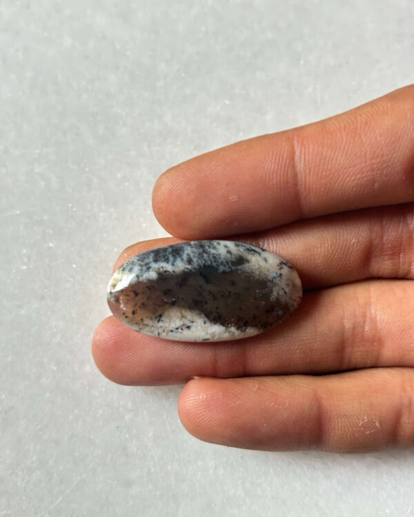 Natural Dendritic Opal Cabochon – 34 × 18 mm
