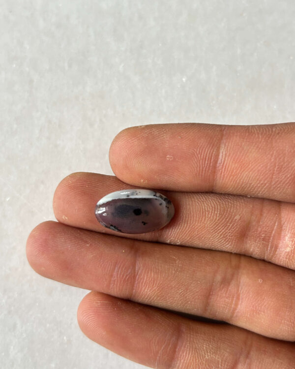 Natural Dendritic Opal Cabochon – 18 × 10 mm