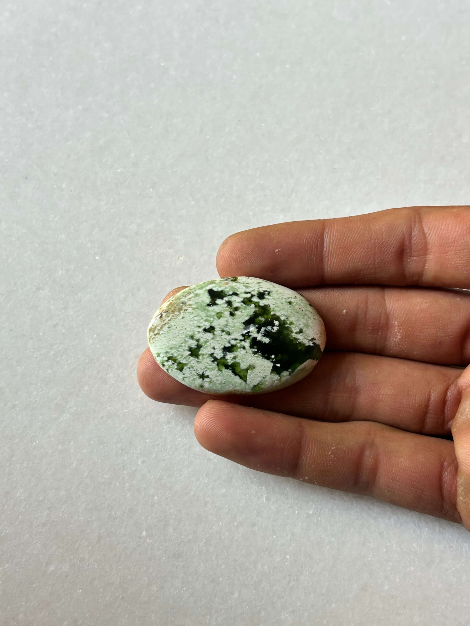 43mm Chrome Chalcedony Cabochon for Handmade Pendants