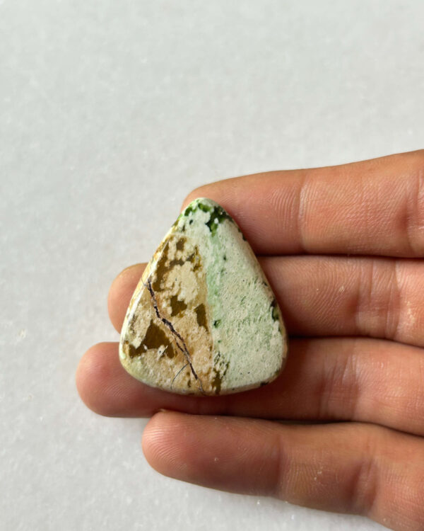 37mm Chrome Chalcedony Cabochon for Artisan Necklaces