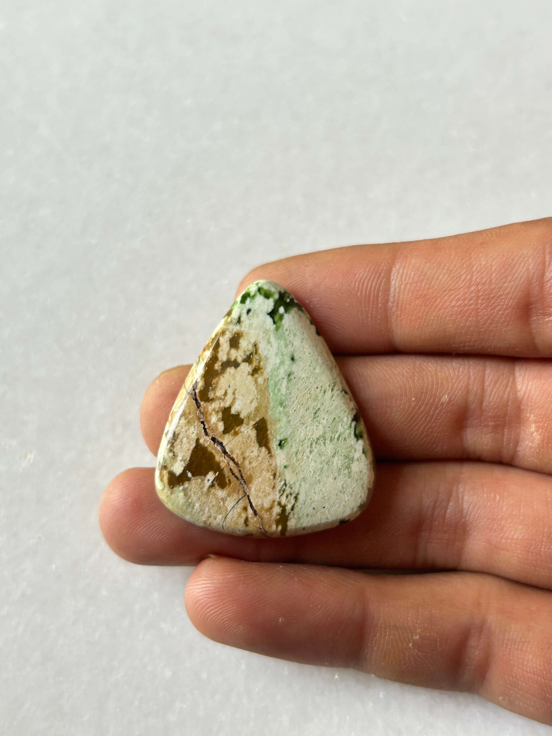 37mm Chrome Chalcedony Cabochon for Artisan Necklaces