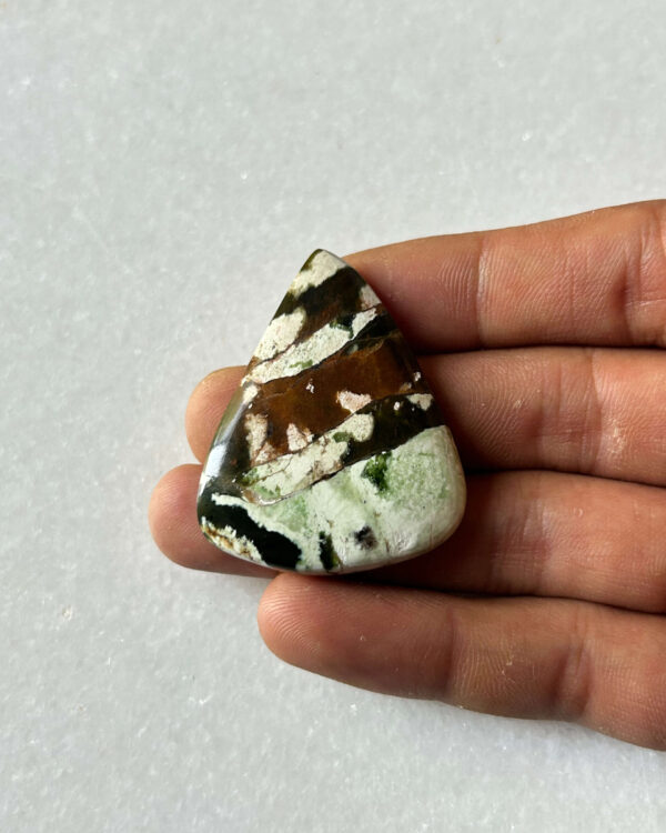 43mm Chrome Chalcedony Cabochon for Pendant Settings