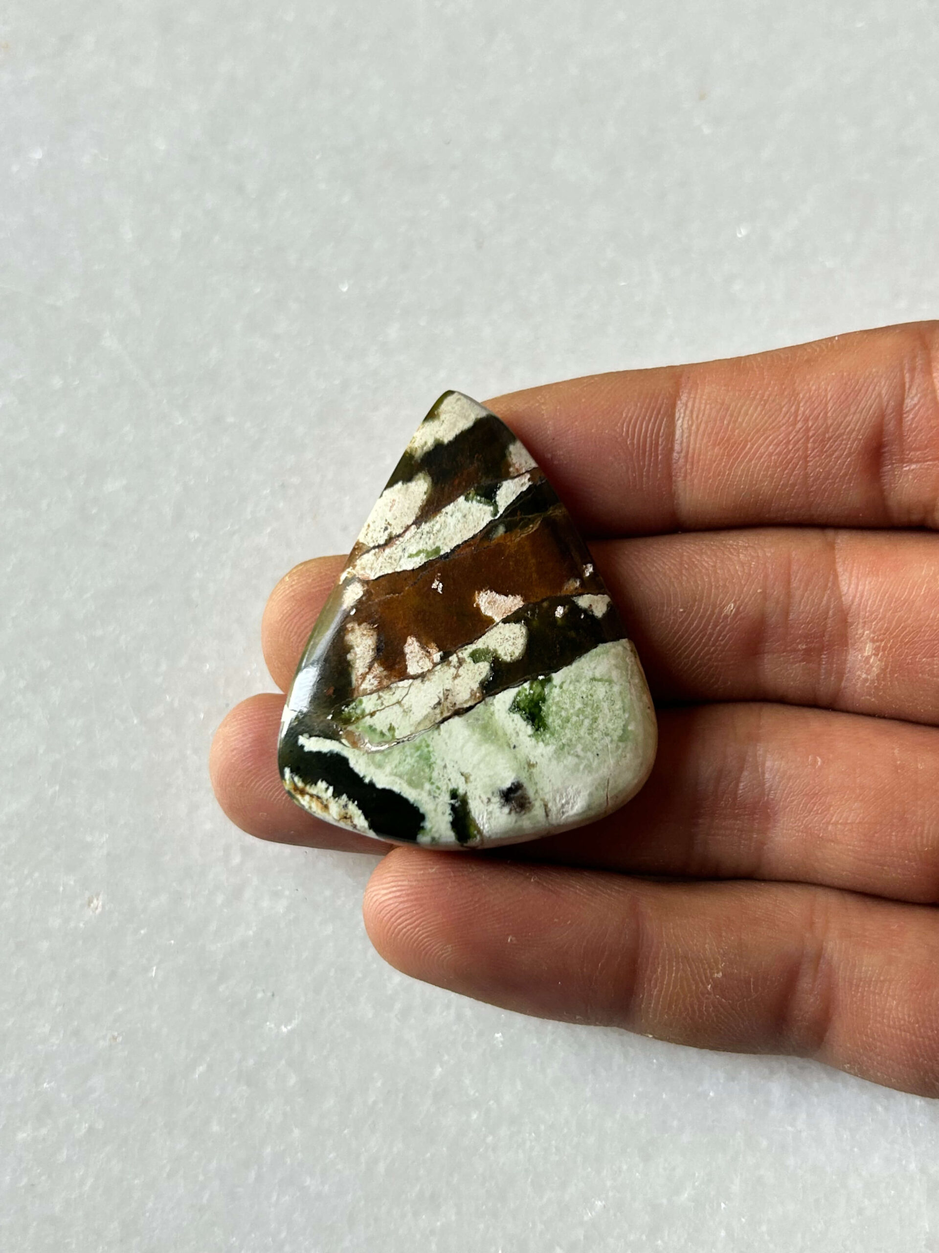 43mm Chrome Chalcedony Cabochon for Pendant Settings