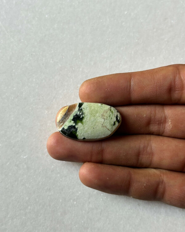 32mm Chrome Chalcedony Cabochon for Handmade Pendants