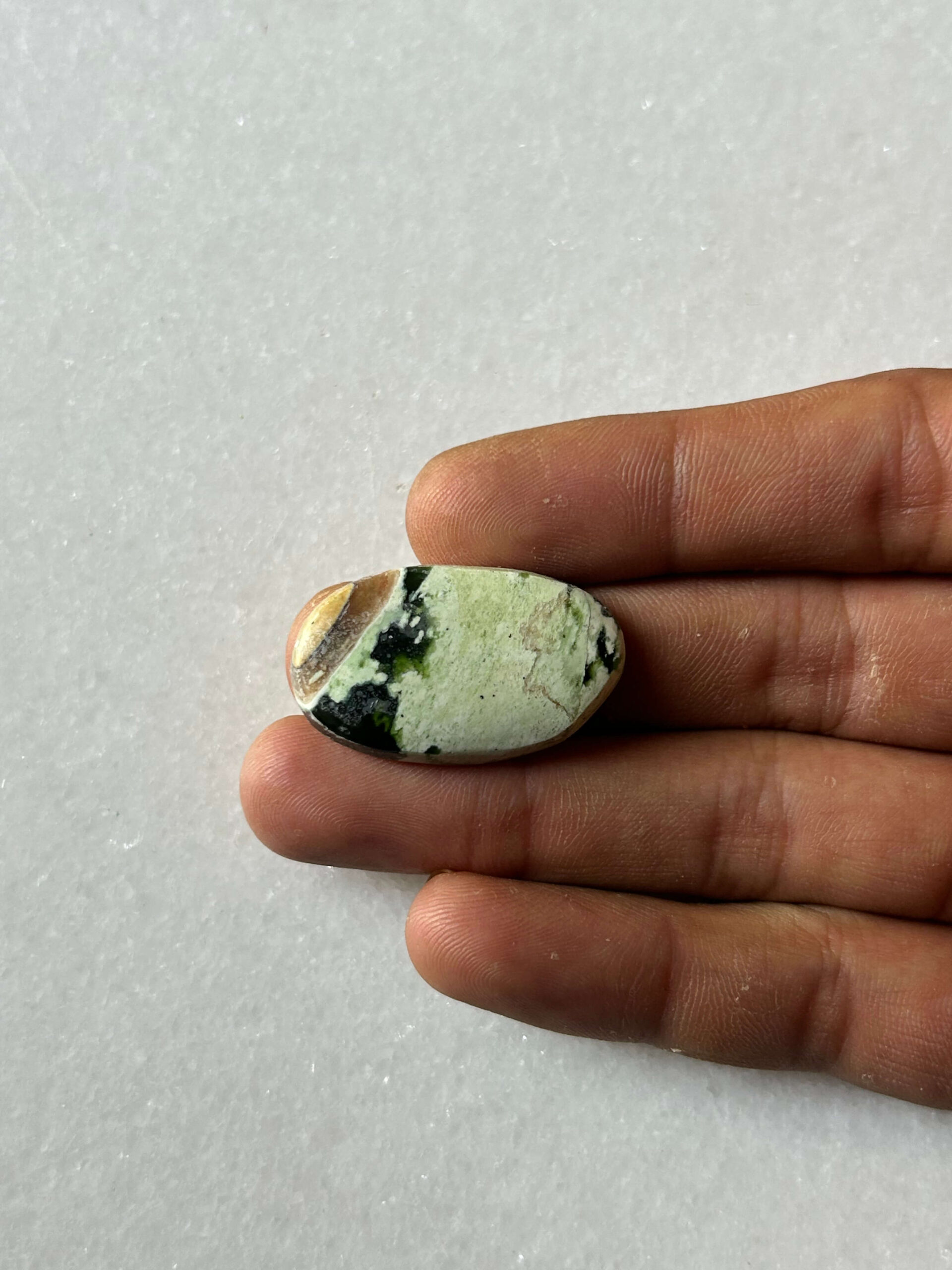 32mm Chrome Chalcedony Cabochon for Handmade Pendants