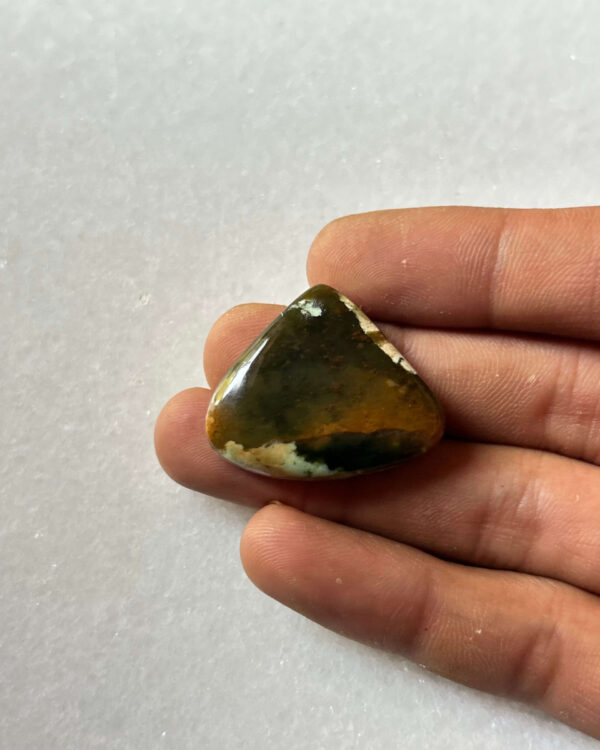 31mm Chrome Chalcedony Cabochon for Pendant Settings