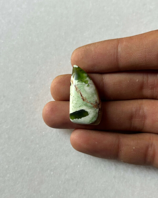 30mm Chrome Chalcedony Cabochon for Wire Wrapping