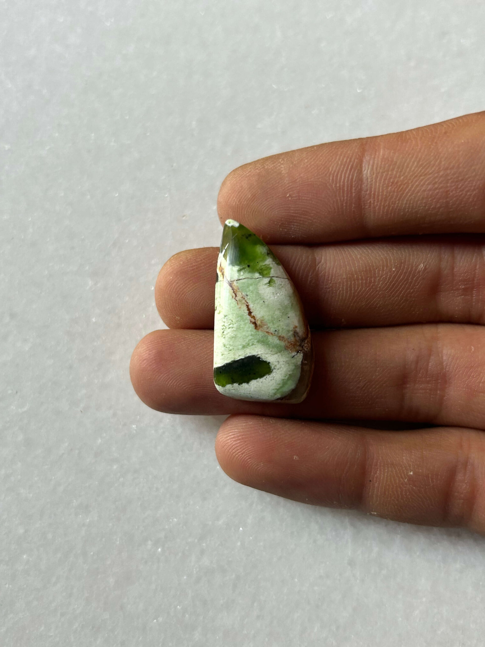 30mm Chrome Chalcedony Cabochon for Wire Wrapping