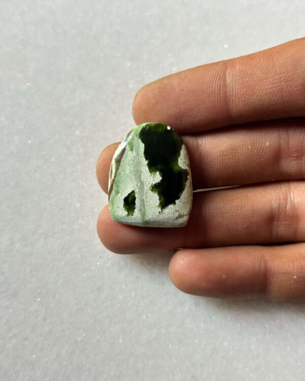 34mm Chrome Chalcedony Cabochon for Handmade Pendants