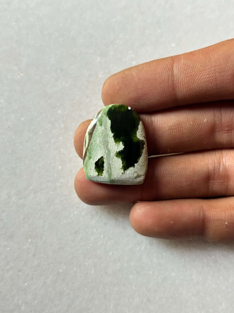 34mm Chrome Chalcedony Cabochon for Handmade Pendants