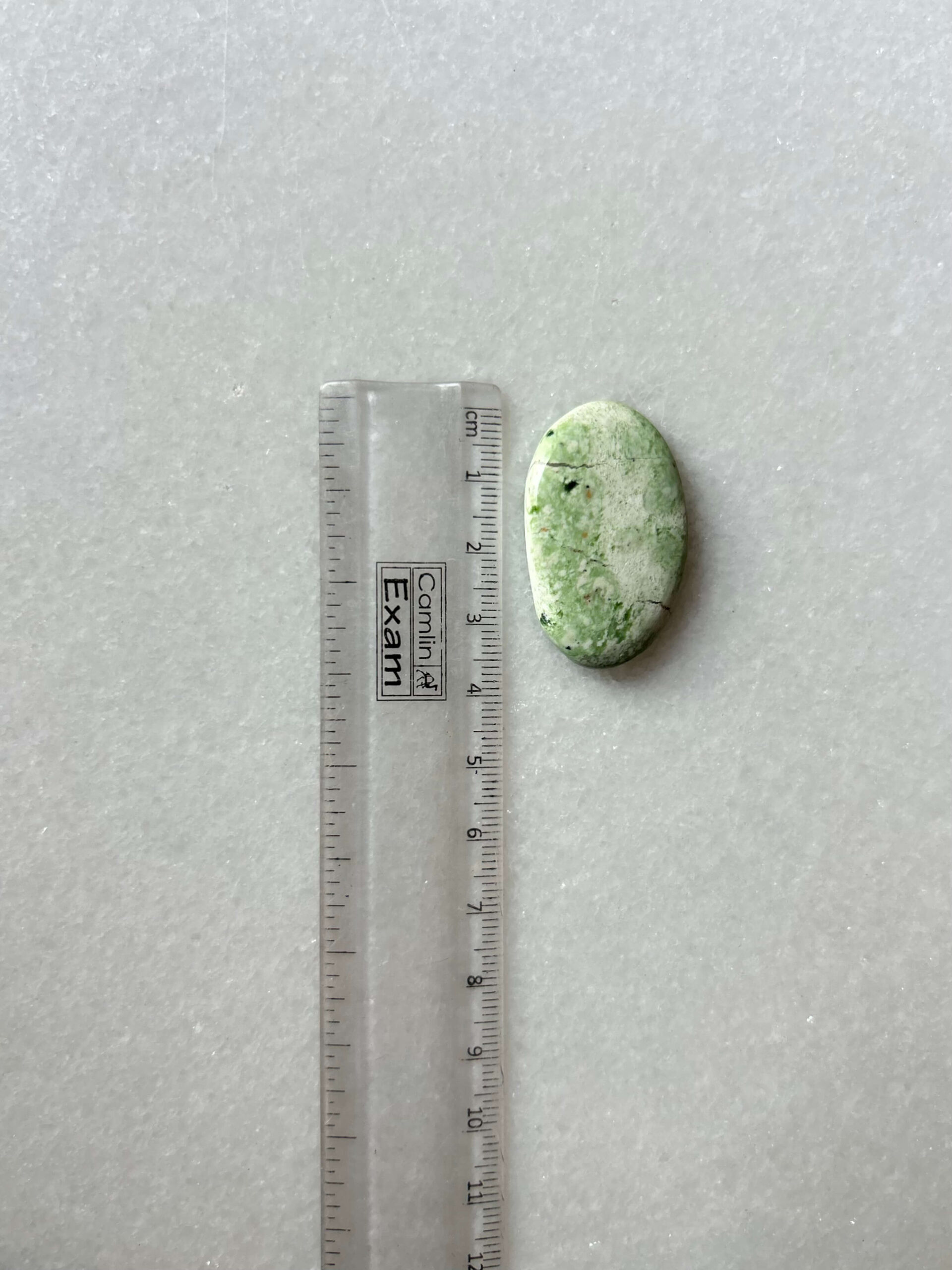 37mm Chrome Chalcedony Cabochon for Macramé Jewelry - Image 2