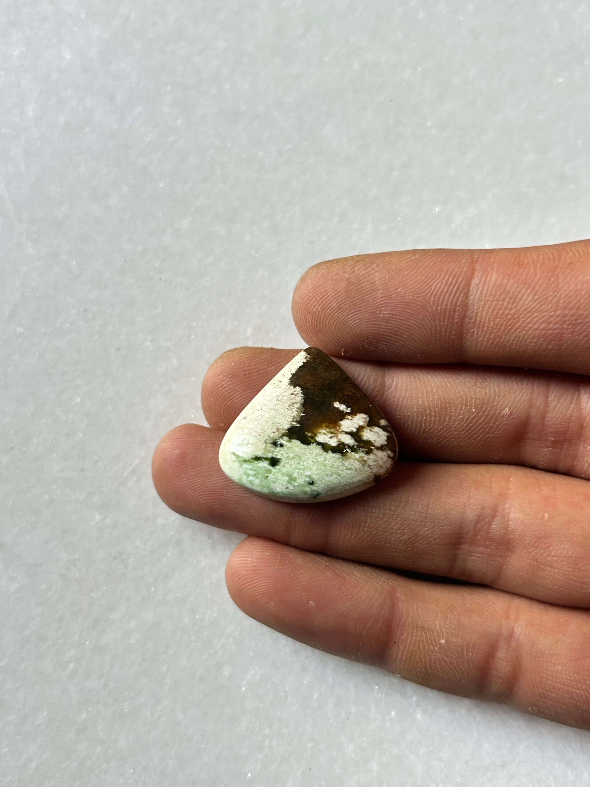 25mm Chrome Chalcedony Cabochon for Pendant Settings