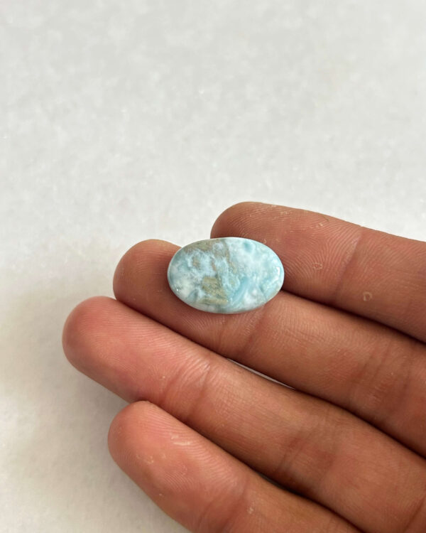 Special Price Natural Larimar Cabochon Stone - 21 mm