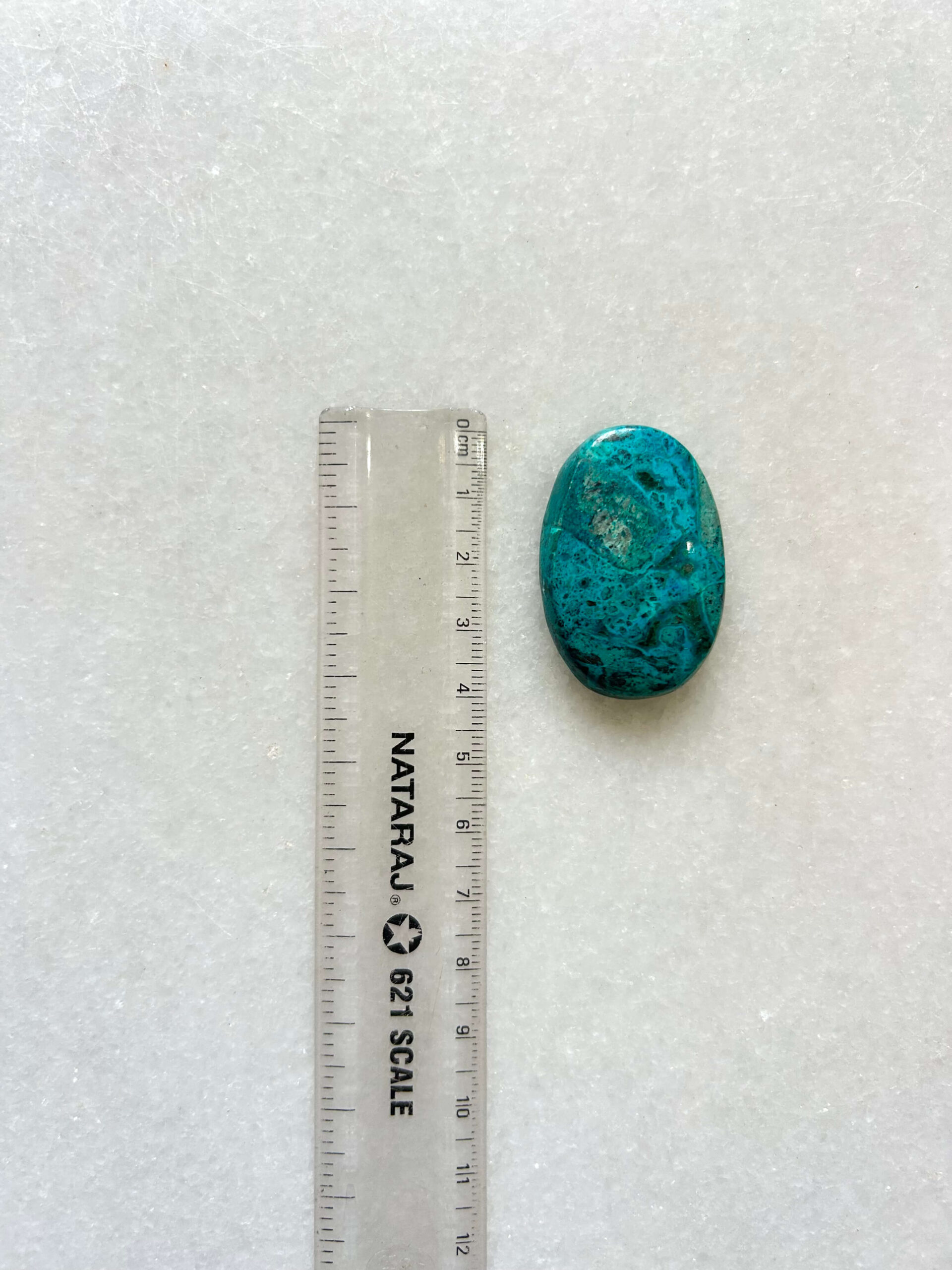 41 mm Malachite Chrysocolla Cabochon - Image 2