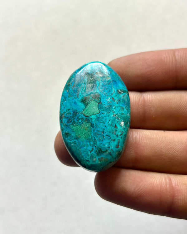 39 mm Malachite Chrysocolla for Macrame