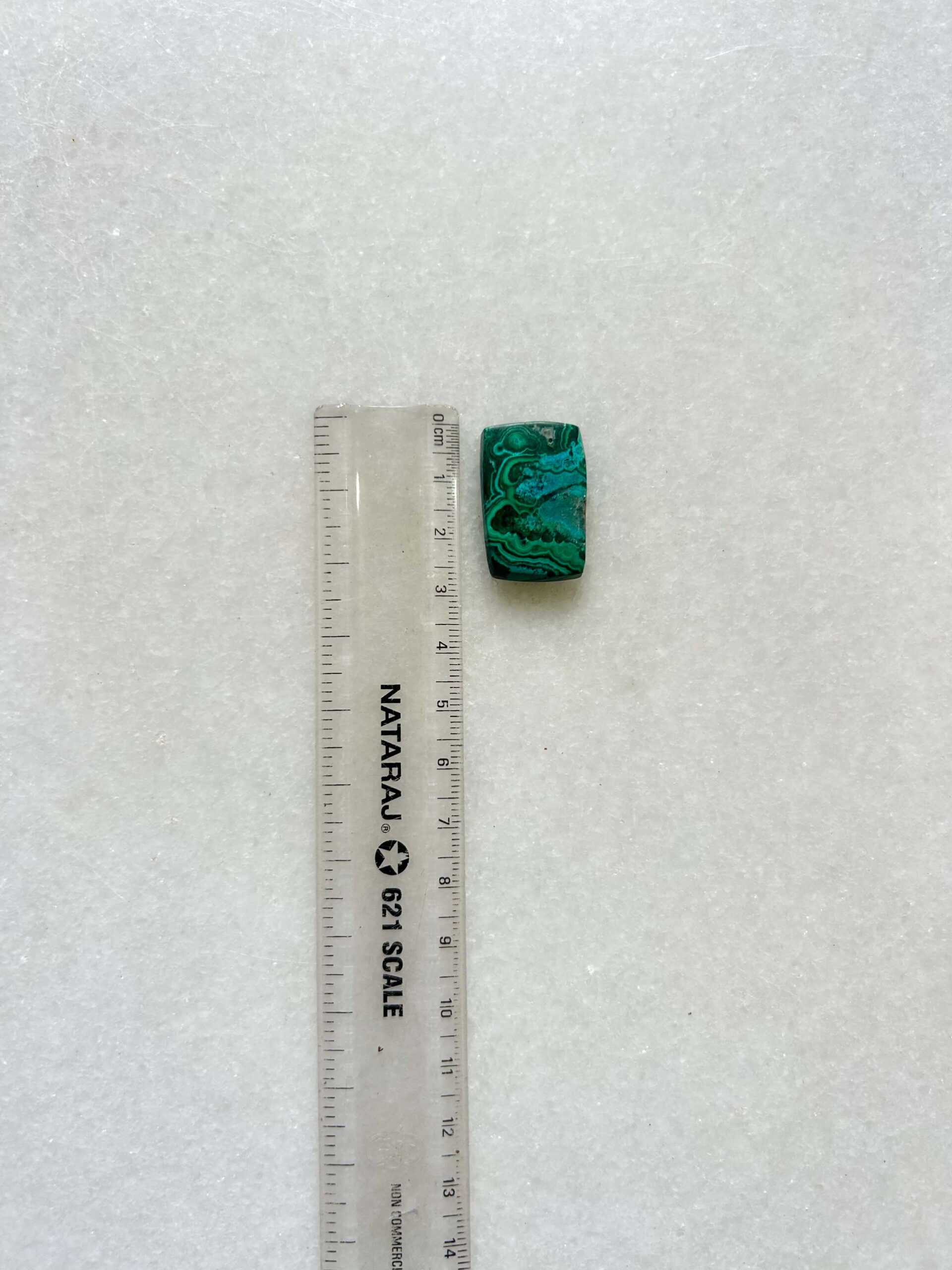 27 mm Malachite Chrysocolla Cabochon - Image 2