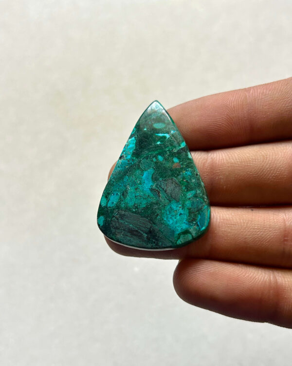41 mm Malachite and Chrysocolla Stone