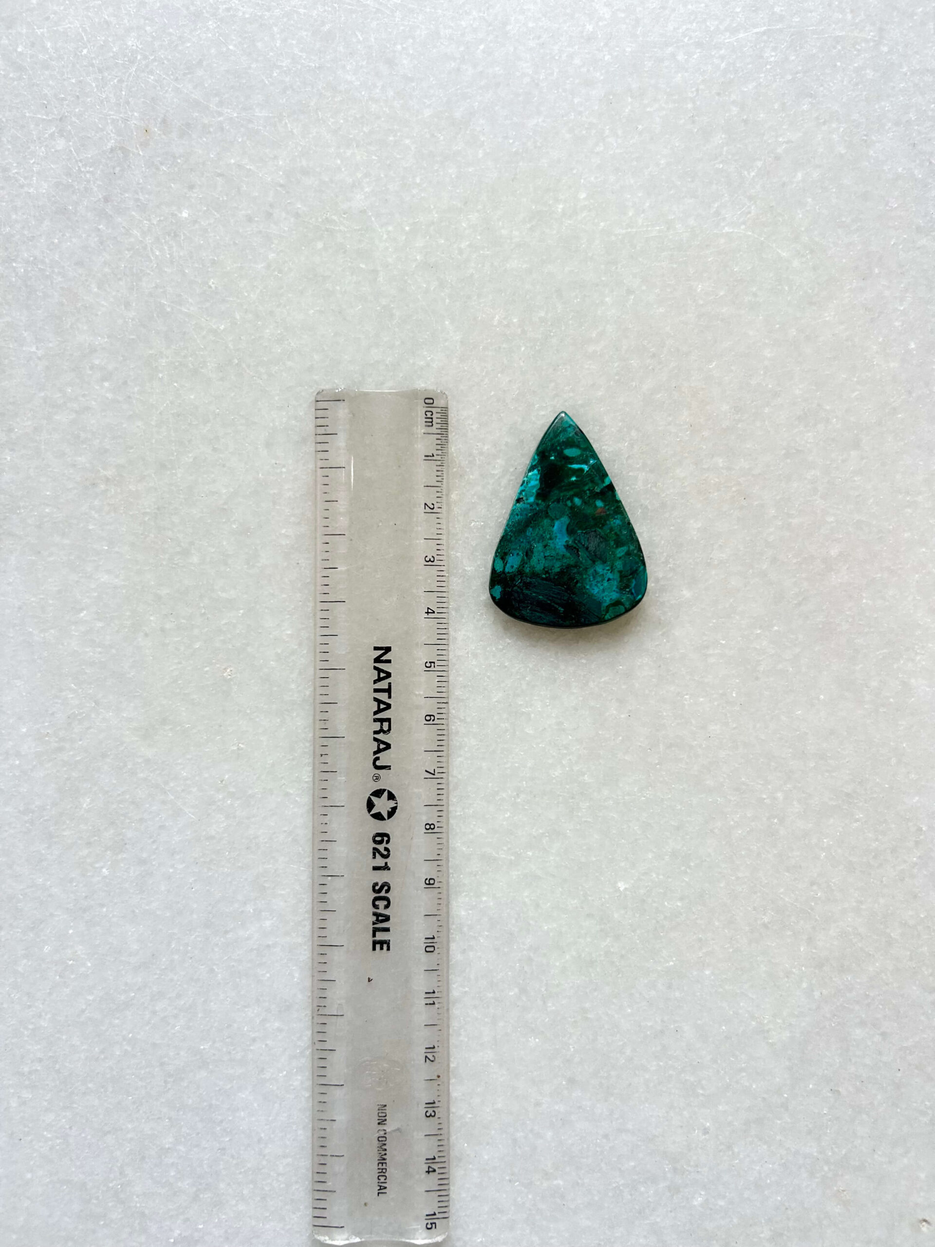 41 mm Malachite and Chrysocolla Stone - Image 2
