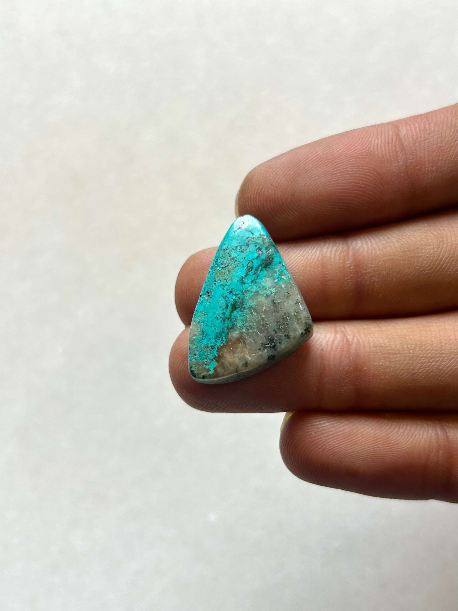 27 mm Green and Blue Malachite Chrysocolla Cabochon