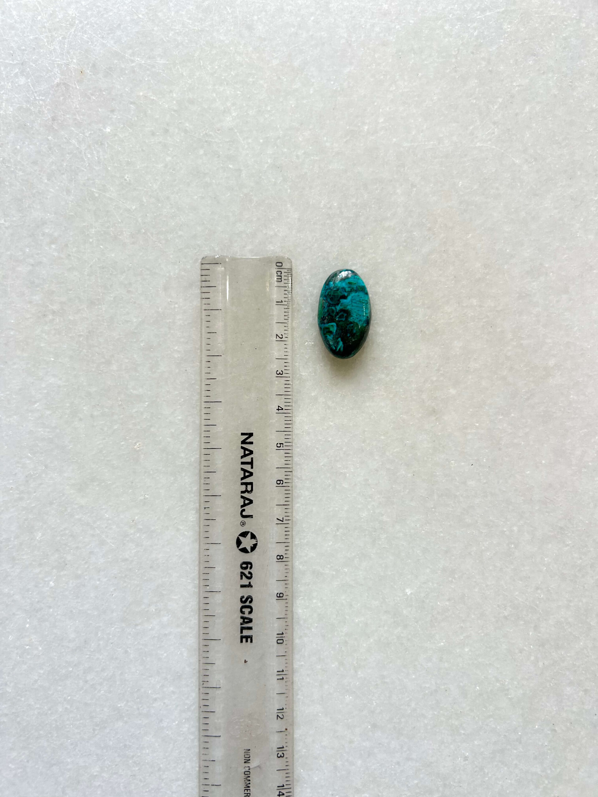 24 mm Malachite Chrysocolla Cabochon - Image 2