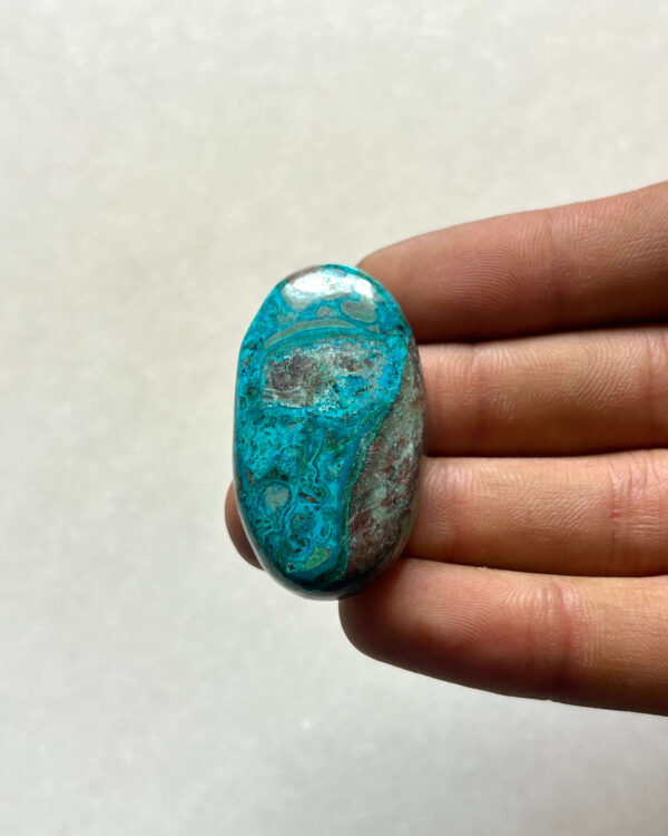 41 mm Malachite and Chrysocolla Stone