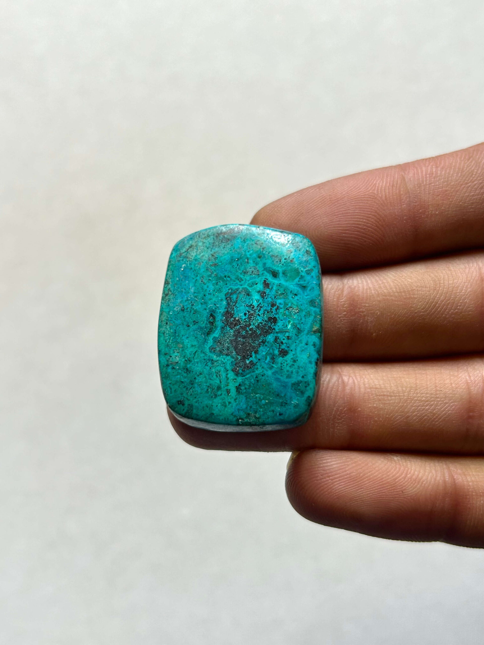 32 mm Malachite Chrysocolla Cabochon for Jewelry Making