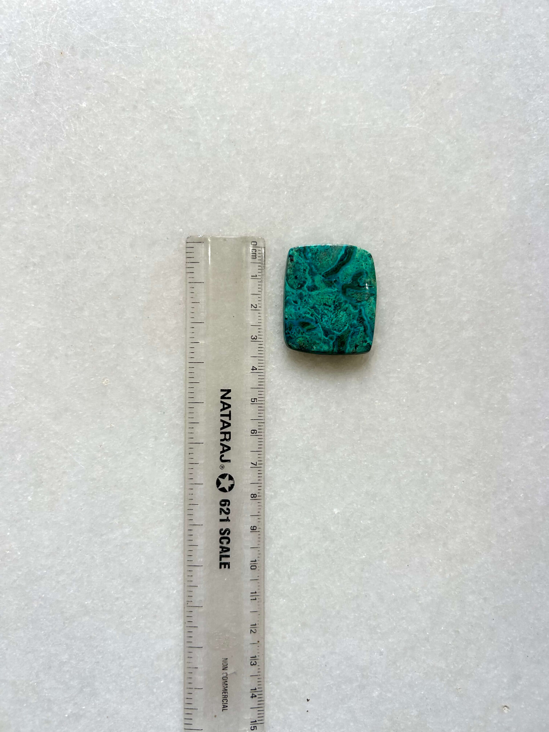 35 mm Malachite and Chrysocolla Stone - Image 2