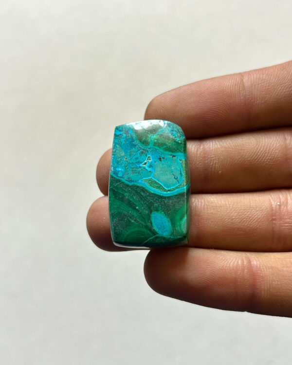32 mm Malachite Chrysocolla Cabochon for Jewelry Making