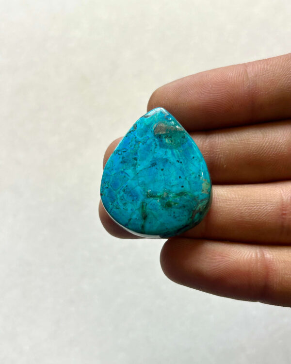 33 mm Green and Blue Malachite Chrysocolla Cabochon
