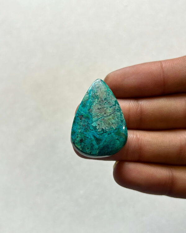 35 mm Malachite Chrysocolla Cabochon
