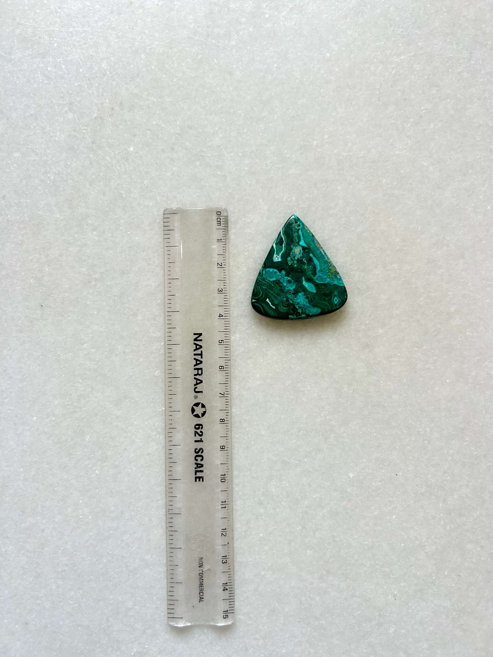 41 mm Malachite Chrysocolla for Macrame - Image 2