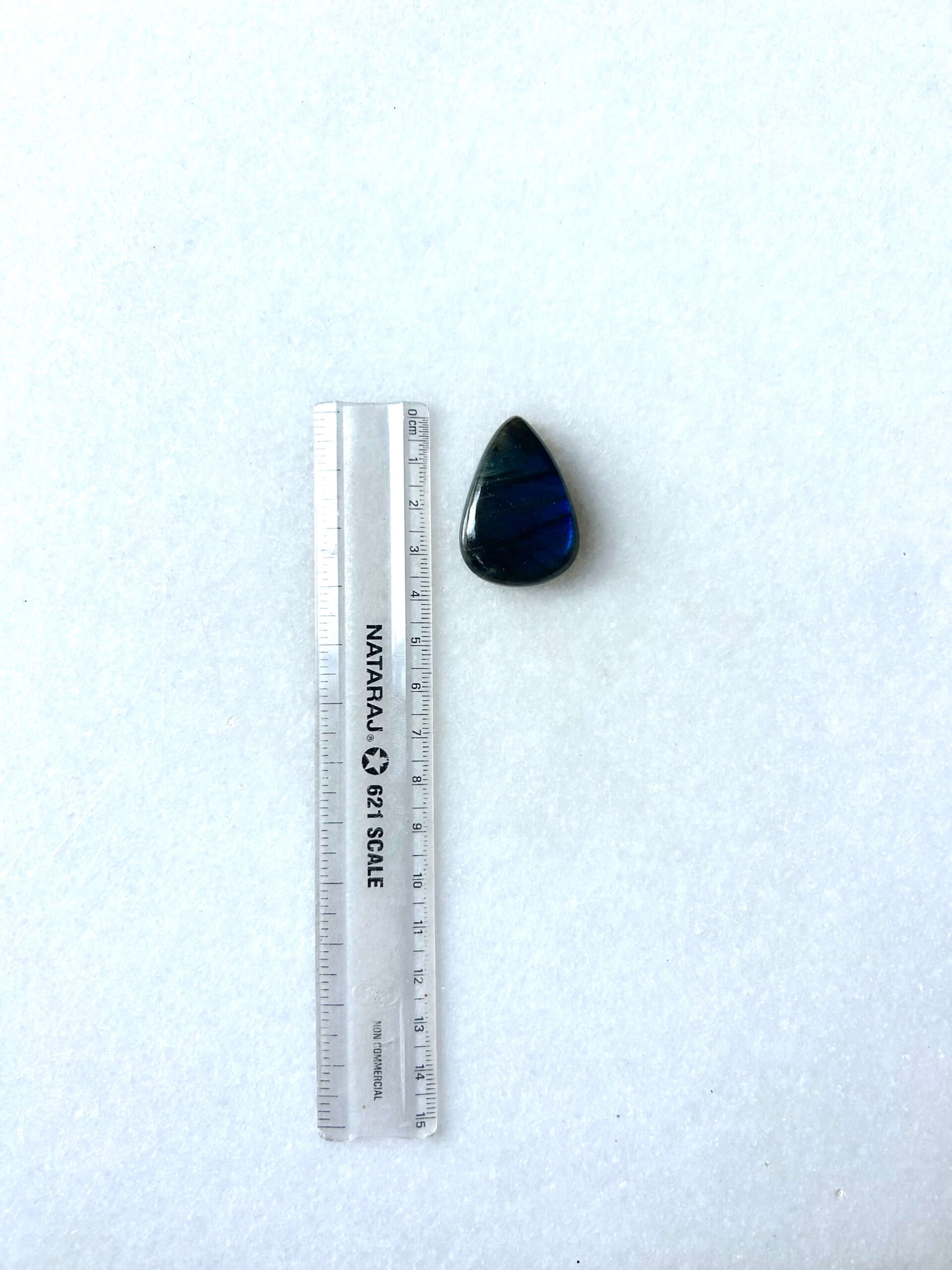 37 mm Blue Labradorite for Macrame - Image 2