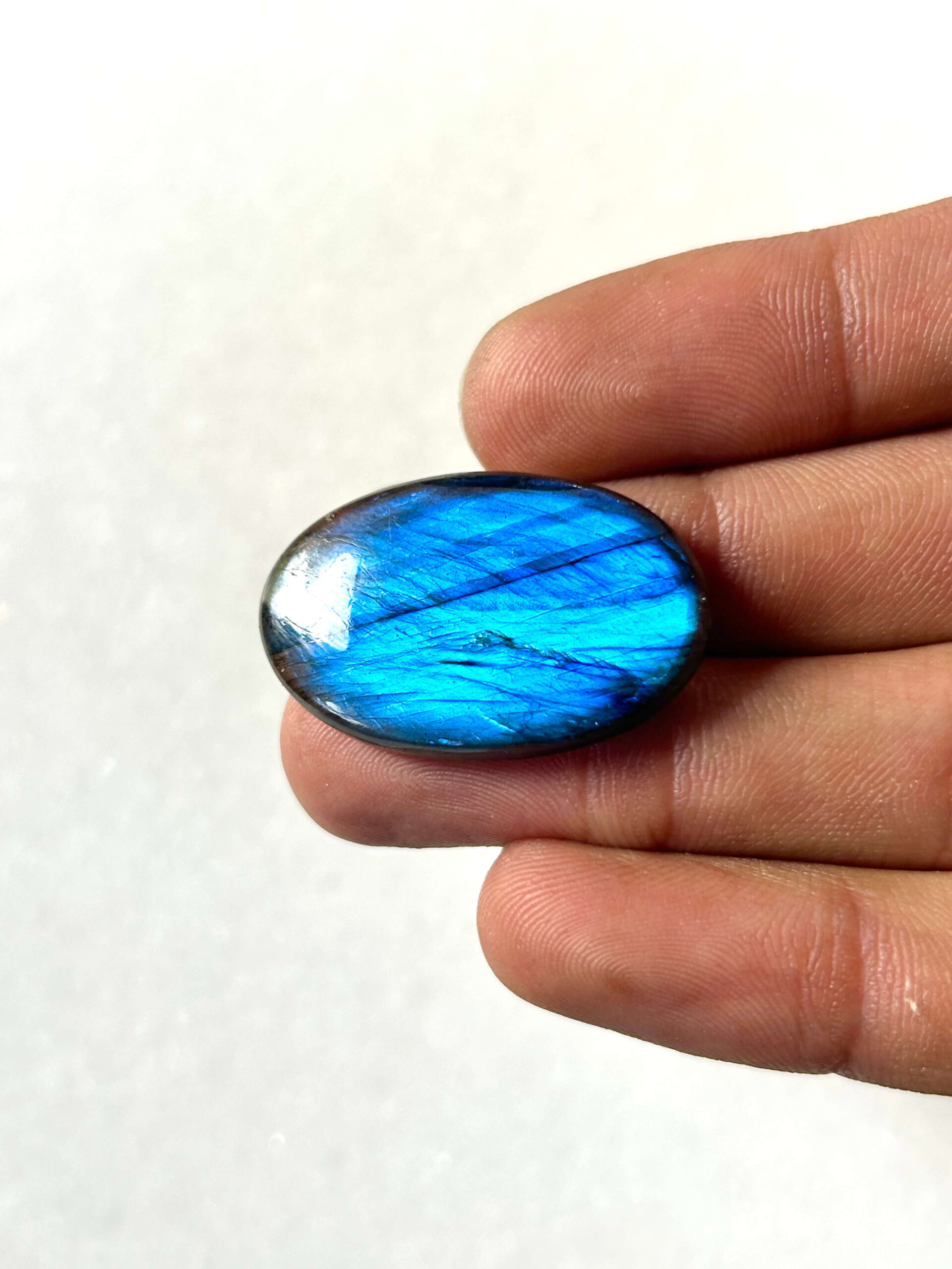 32 mm Blue Flash Labradorite Gemstone