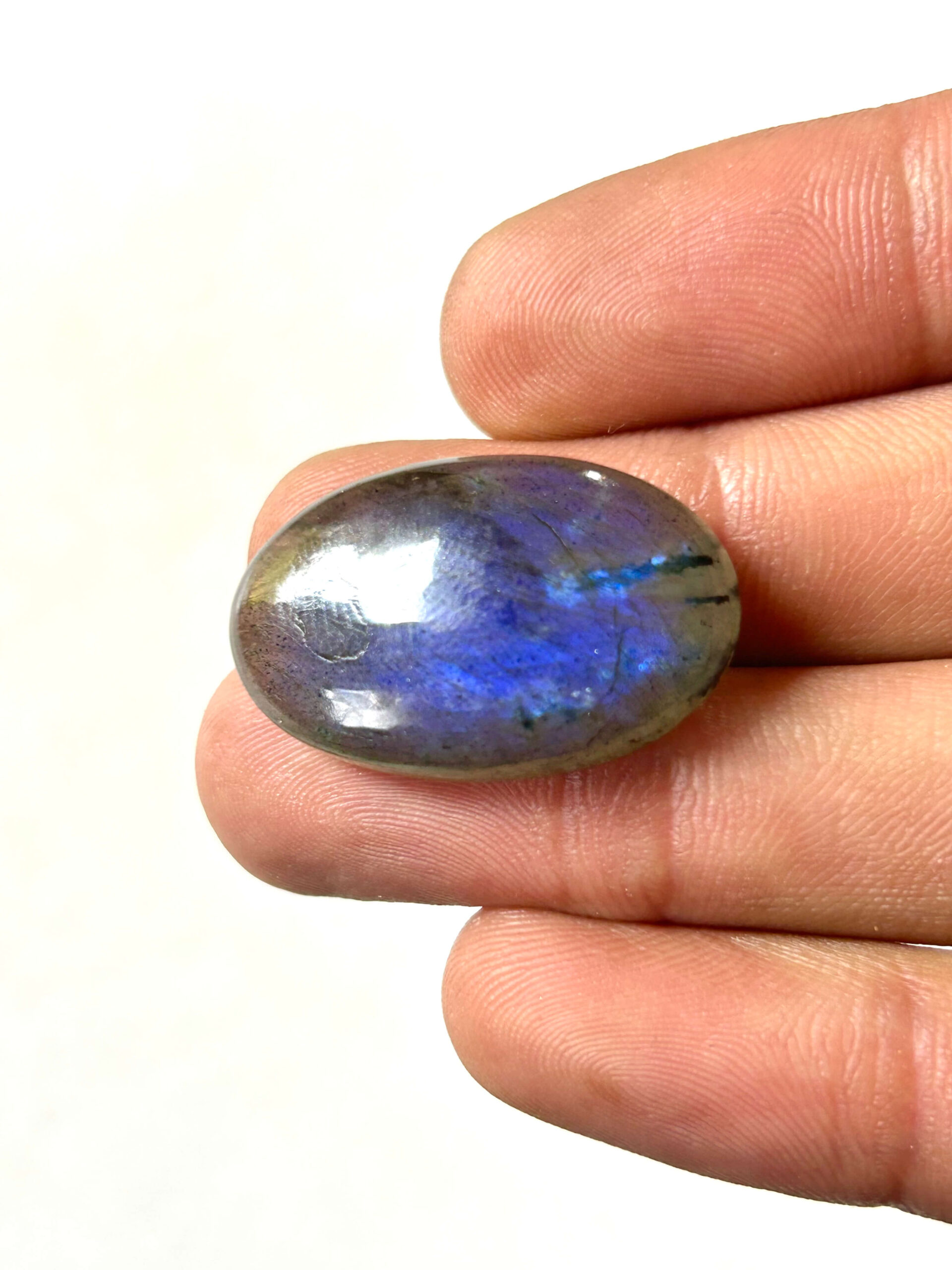 28 mm Blue Labradorite for Macrame