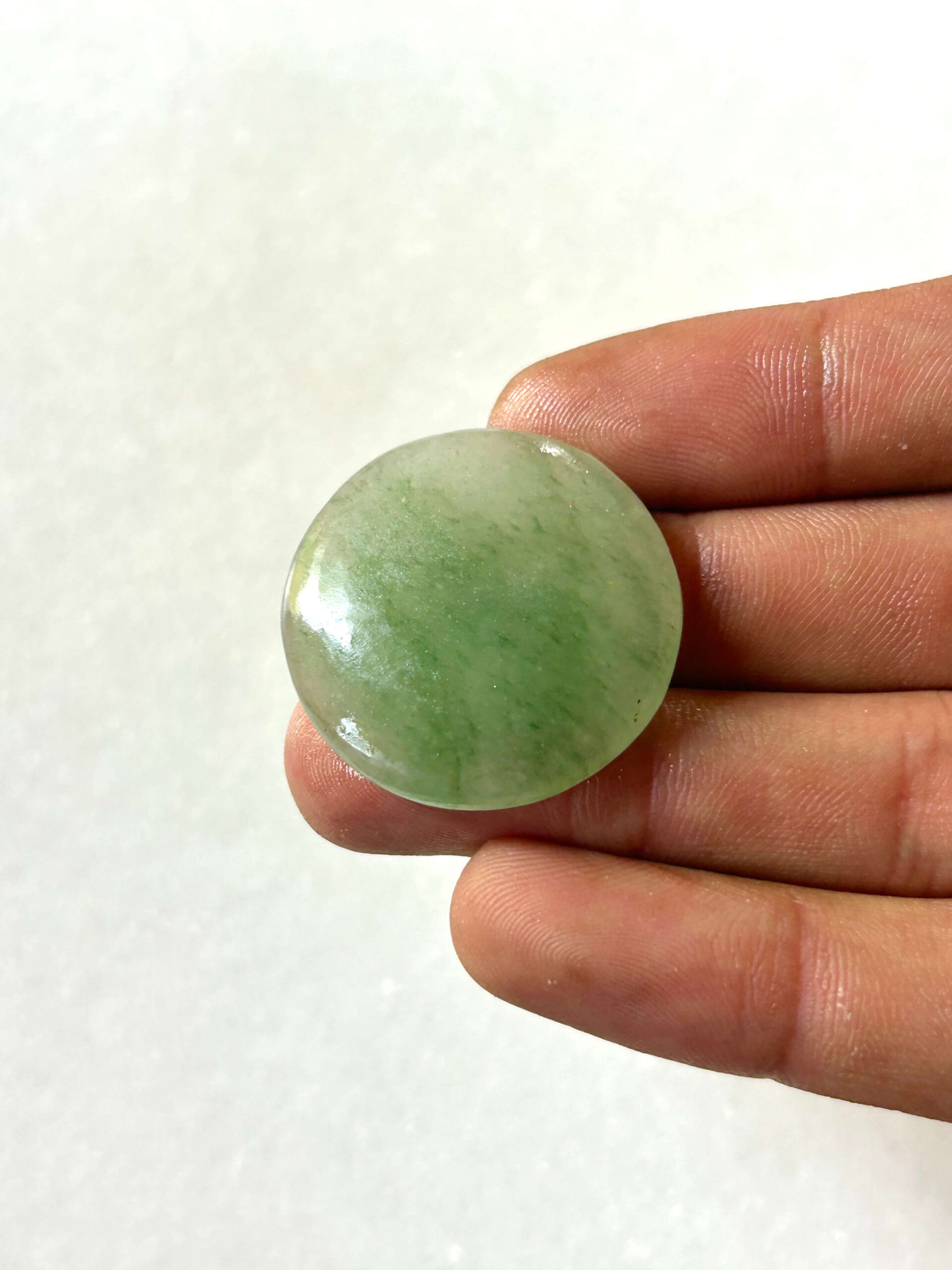 31 mm Jade Cabochon for Macrame