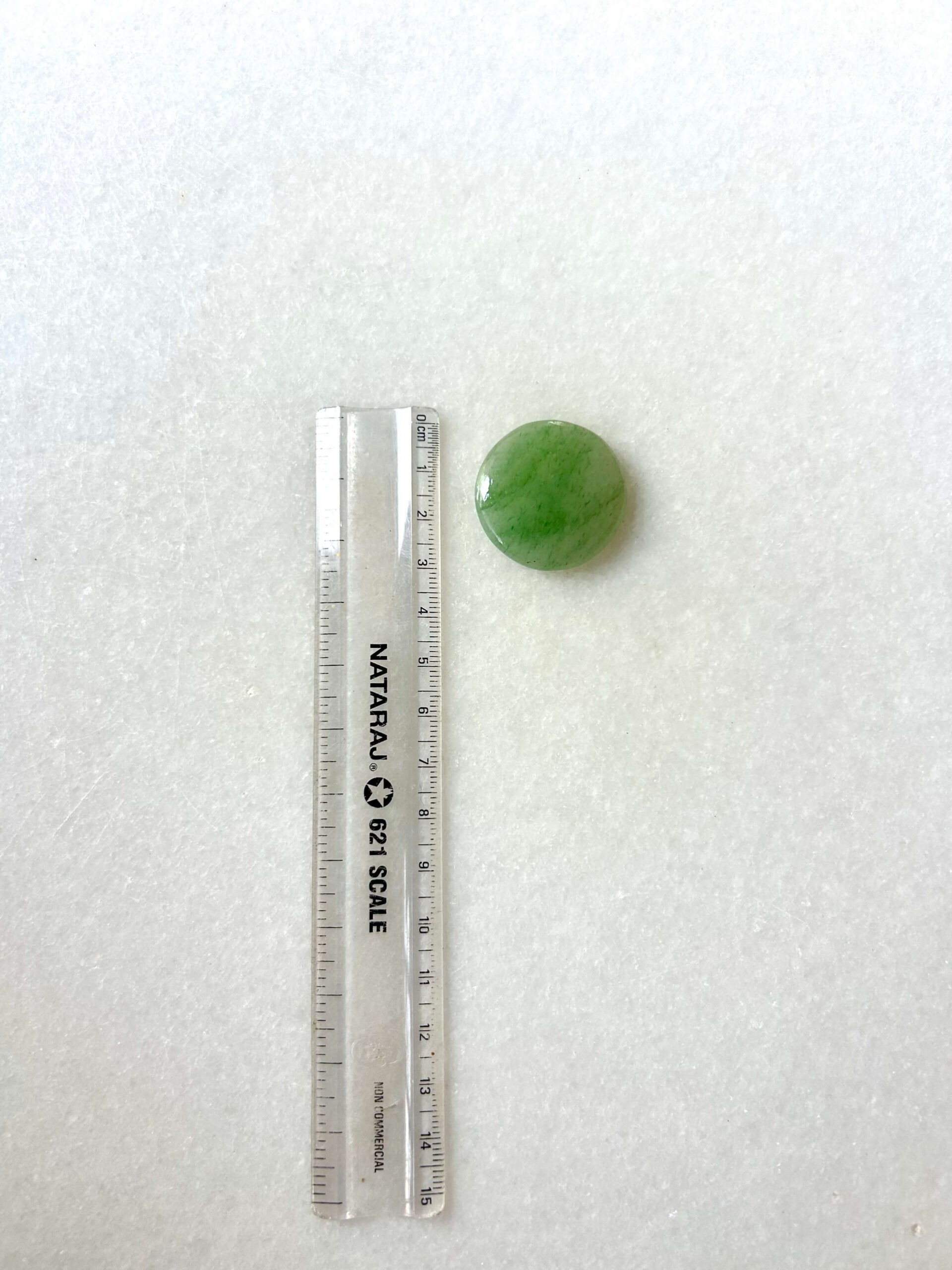 31 mm Jade Cabochon for Macrame - Image 2