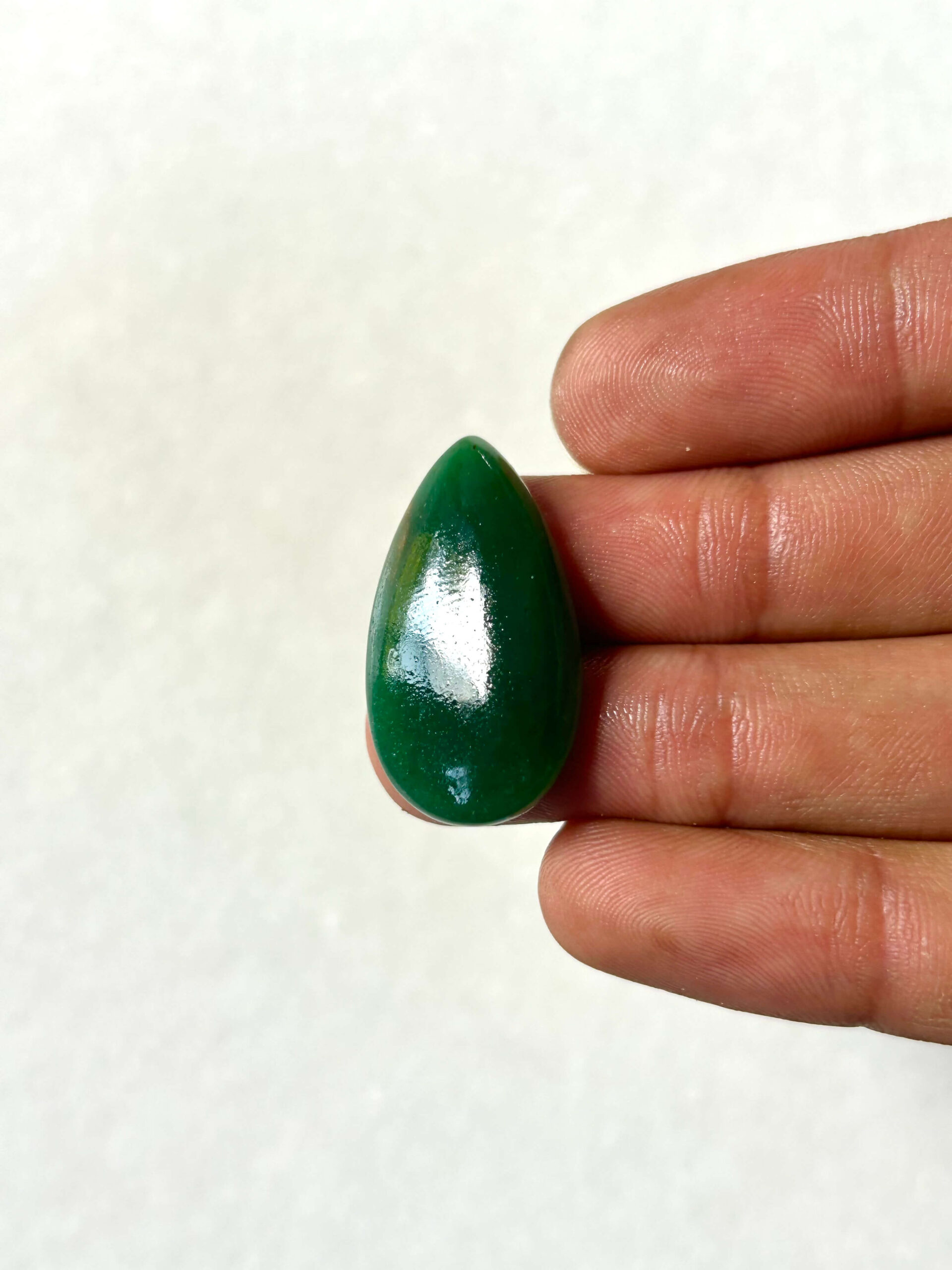 31 mm Jade Cabochon for Macrame