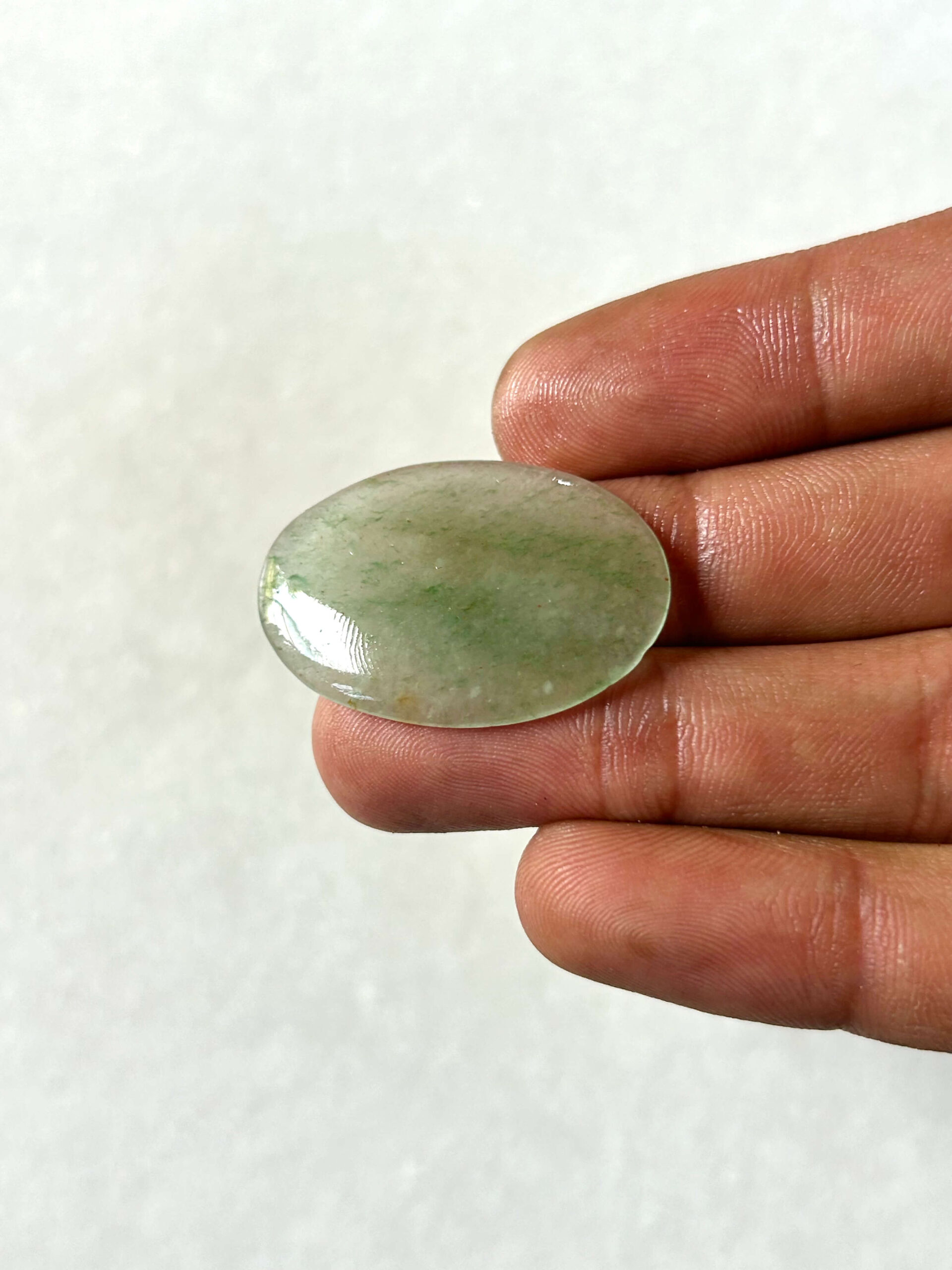 33 mm Jade Stone for Jewelry Making