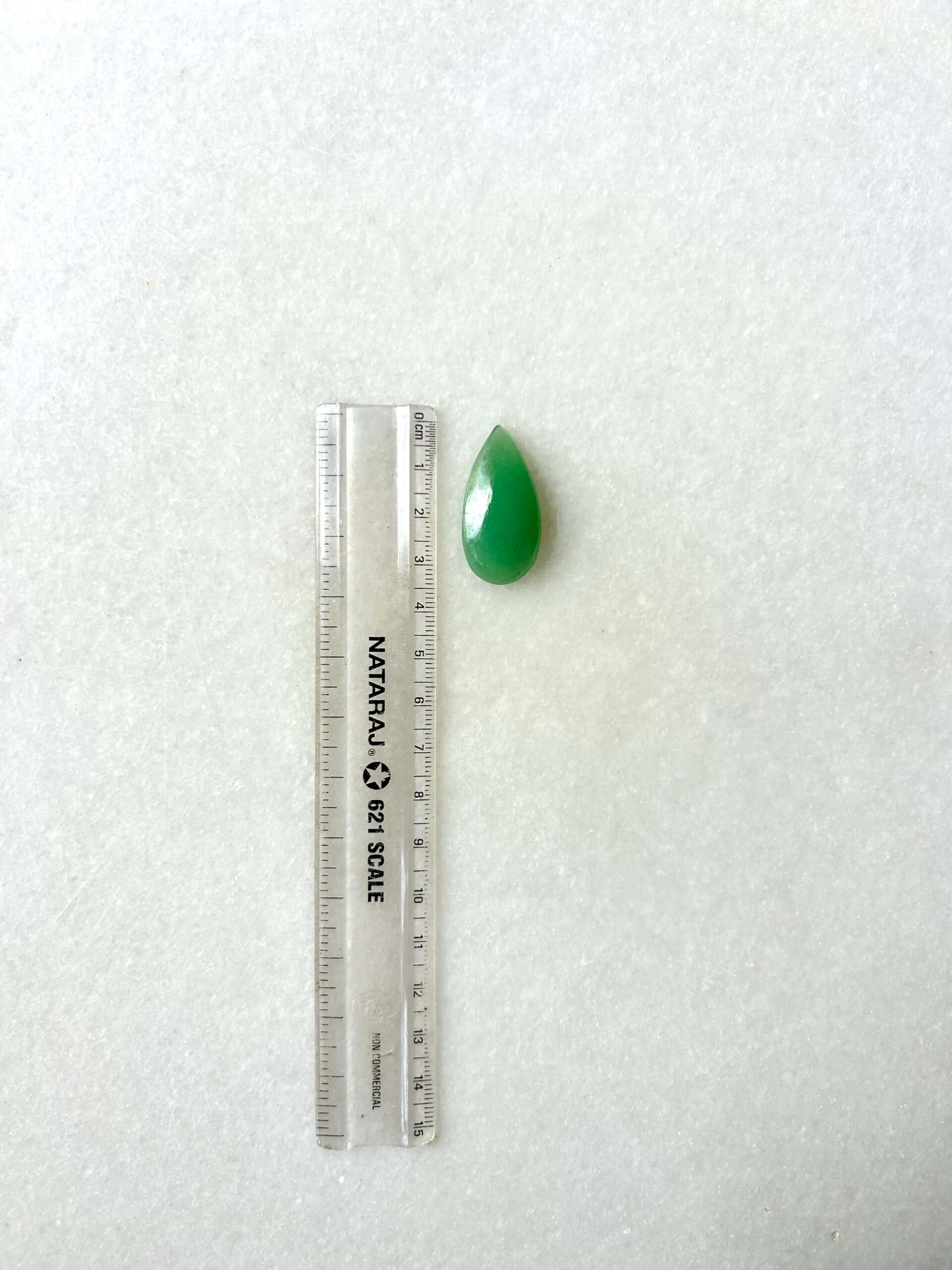 33 mm Jade Cabochon for Handmade Designs - Image 2