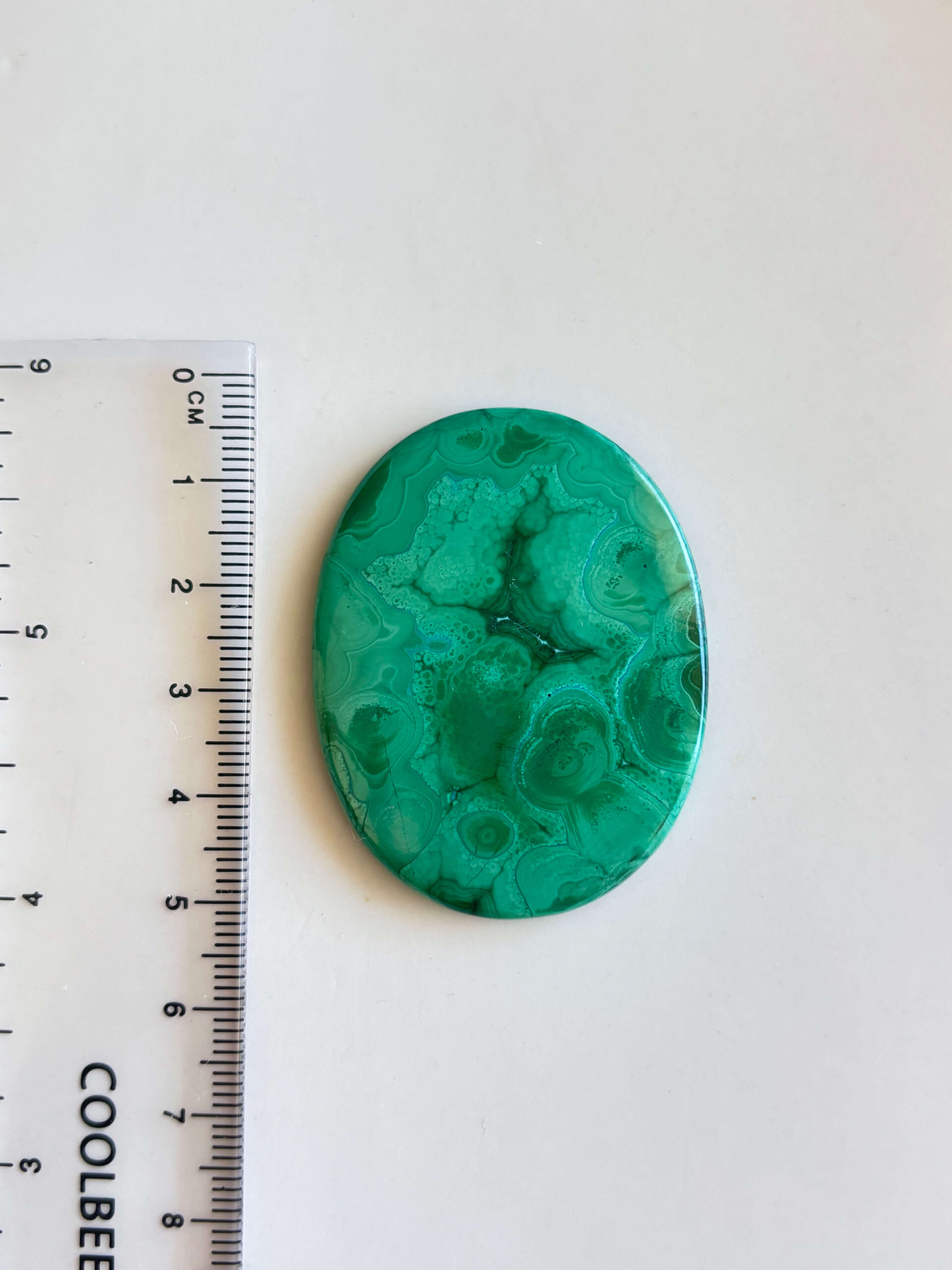 48mm Malachite Gemstone for Handmade Designs - Image 2